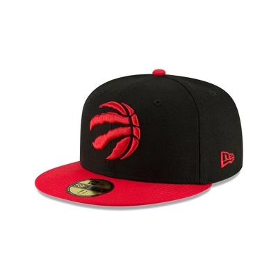 Black Toronto Raptors Hat - New Era NBA Two Tone 59FIFTY Fitted Caps USA8032469